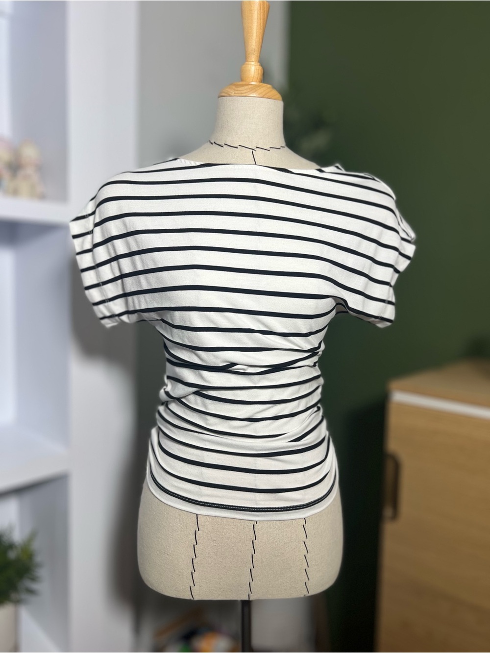 Maeve Anthropologie Angelica Striped Muscle Top XXS